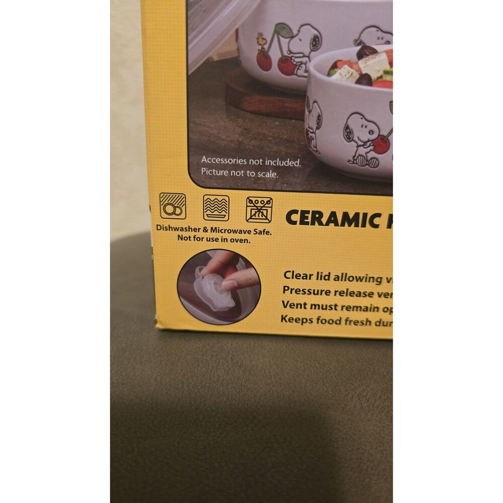 Peanuts Snoopy Pressure Lid Food Storage Small & Large 8 Pc Containers Bowl NEW - Picture 3 of 6